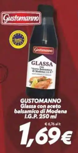 Iper Super Conveniente Gustomanno Glassa con aceto balsamico di Modena I.G.P. offerta
