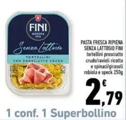 Conad Margherita Fini Senza Lattosio Tortellini con Prosciutto Crudo offerta