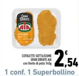 Conad Margherita Cotolette sottilissime Gran Dorate Aia offerta