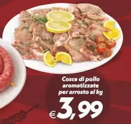Iper Super Conveniente Cosce di pollo aromatizzate per arrosto offerta