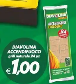 Iper Super Conveniente Diavolina accendifuoco grill naturale offerta
