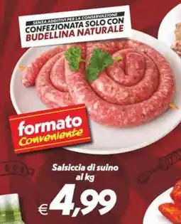 Iper Super Conveniente Salsiccia di suino offerta