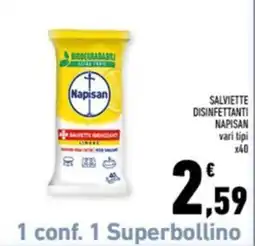 Conad Margherita Salviette disinfettanti Napisan offerta