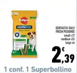 Conad Margherita Dentastix daily fresh Pedigree offerta