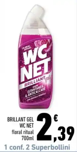 Conad Margherita Brillant gel wc net floral ritual offerta