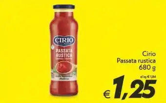 Iper Super Conveniente Cirio Passata rustica offerta