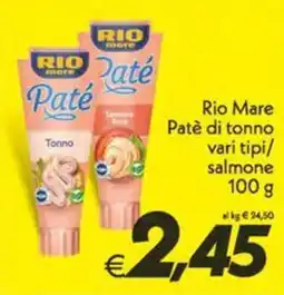 Iper Super Conveniente Rio Mare Paté di tonno offerta