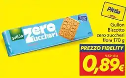 Iper Super Conveniente Gullón Biscotto zero zuccheri fibra offerta
