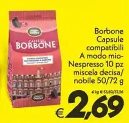 Iper Super Conveniente Capsule compatibili Borbone offerta