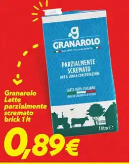Iper Super Conveniente Granarolo Latte parzialmente scremato offerta