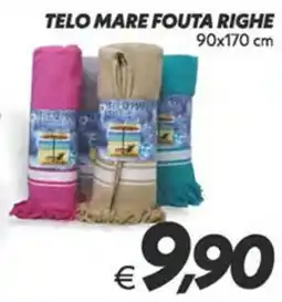 Iper Super Conveniente Telo mare fouta righe offerta