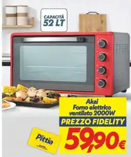 Iper Super Conveniente Akai forno elettrico ventilato offerta