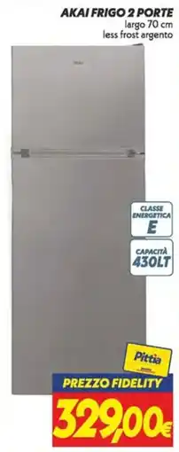 Iper Super Conveniente Akai frigo 2 porte offerta