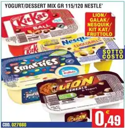 Immenso Cash Yogurt/dessert mix Nestlé offerta