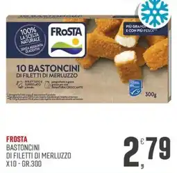 Maxipiù Frosta bastoncini di filetti di merluzzo offerta