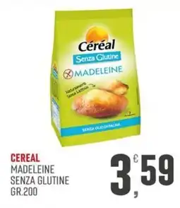 Maxipiù Cereal madeleine senza glutine offerta