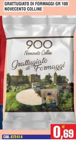 Immenso Cash Grattugiato di Formaggi Novecento Colline offerta