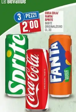 Maxipiù Coca Cola/Fanta/Sprite bibite original/zero offerta