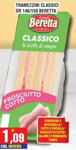 Immenso Cash Tramezzini classici Beretta offerta