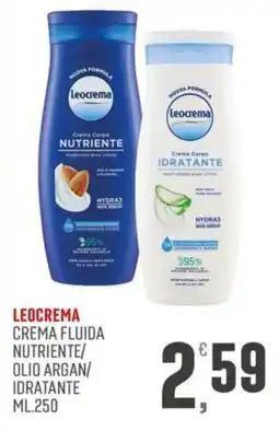 Maxipiù Leocrema crema fluida nutriente/olio argan/idratante offerta
