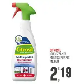 Maxipiù Citrosil igienizzante multisuperfici offerta