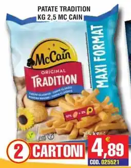 Immenso Cash McCain Original Tradition offerta