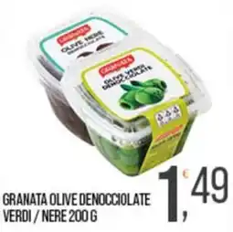 Cash pro Granata olive denocciolate verdi / nere offerta