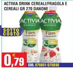 Immenso Cash Activia drink cereali/fragola e cereali offerta