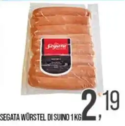 Cash pro Segata würstel di suino offerta
