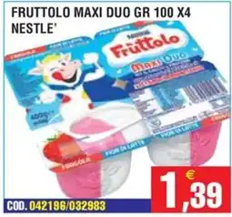 Immenso Cash Fruttolo Maxi Duo Nestlé offerta