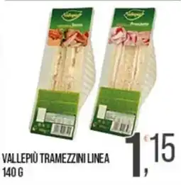 Cash pro Vallepiù tramezzini linea offerta
