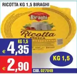 Immenso Cash Ricotta fresca Biraghi offerta