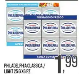 Cash pro Philadelphia classica / light offerta