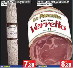 Immenso Cash Salame Napoli Fiorucci offerta
