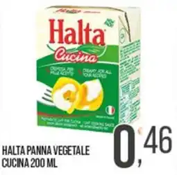 Cash pro Halta panna vegetale cucina offerta