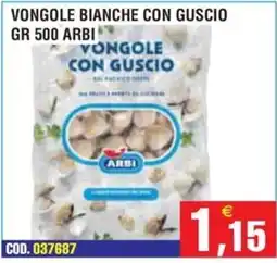 Immenso Cash Vongole bianche con guscio Arbi offerta