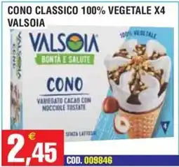 Immenso Cash Cono classico Valsoia offerta