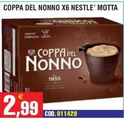 Immenso Cash Coppa del nonno Nestlé Motta offerta