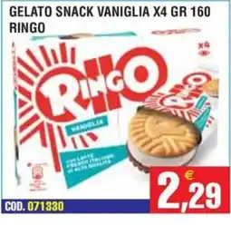 Immenso Cash Gelato snack vaniglia Ringo offerta