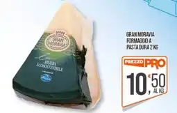 Cash pro Gran Moravia formaggio a pasta dura offerta
