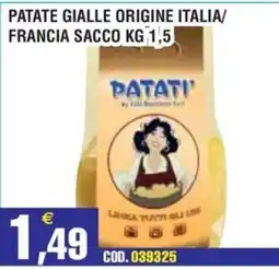 Immenso Cash Patate gialle Patati offerta