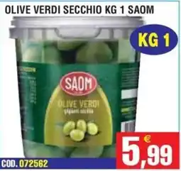 Immenso Cash Olive verdi secchio Saom offerta