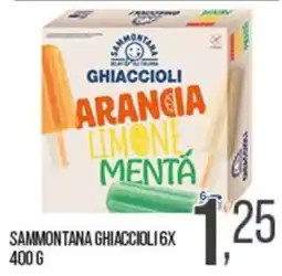 Cash pro Sammontana ghiaccioli arancia limone menta offerta