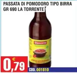 Immenso Cash Passata di pomodoro tipo birra La Torrente offerta