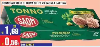 Immenso Cash Tonno all'olio d'oliva Pinna Gialla SAOM offerta