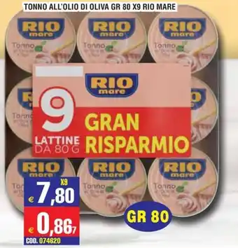 Immenso Cash Tonno all'olio di oliva Rio mare offerta