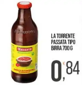 Cash pro La Torrente passata tipo birra offerta