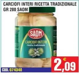 Immenso Cash Carciofi interi Saom offerta