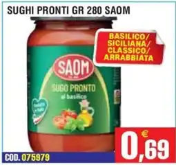 Immenso Cash Sugo pronto al basilico SAOM offerta