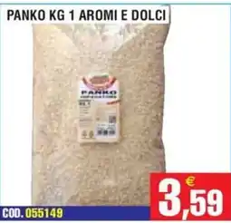 Immenso Cash Panko aromi e dolci offerta